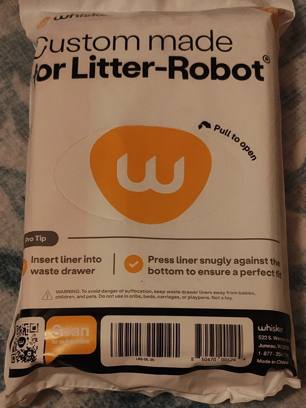 CAT Whisker: Litter-Robot Custom-Made Waste Liner Bags